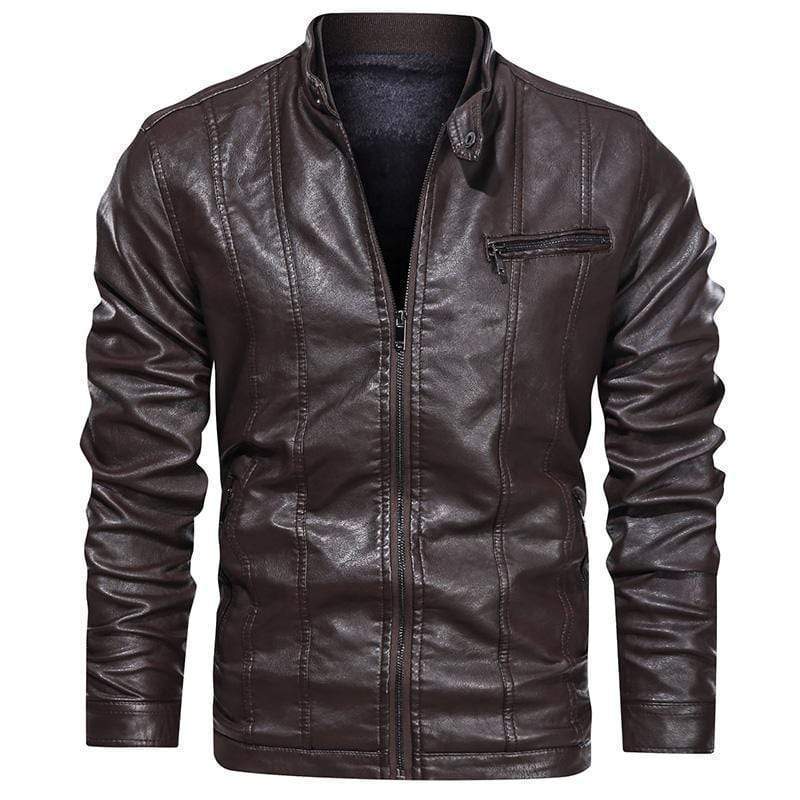 CARANFIER Triton Leather Jacket